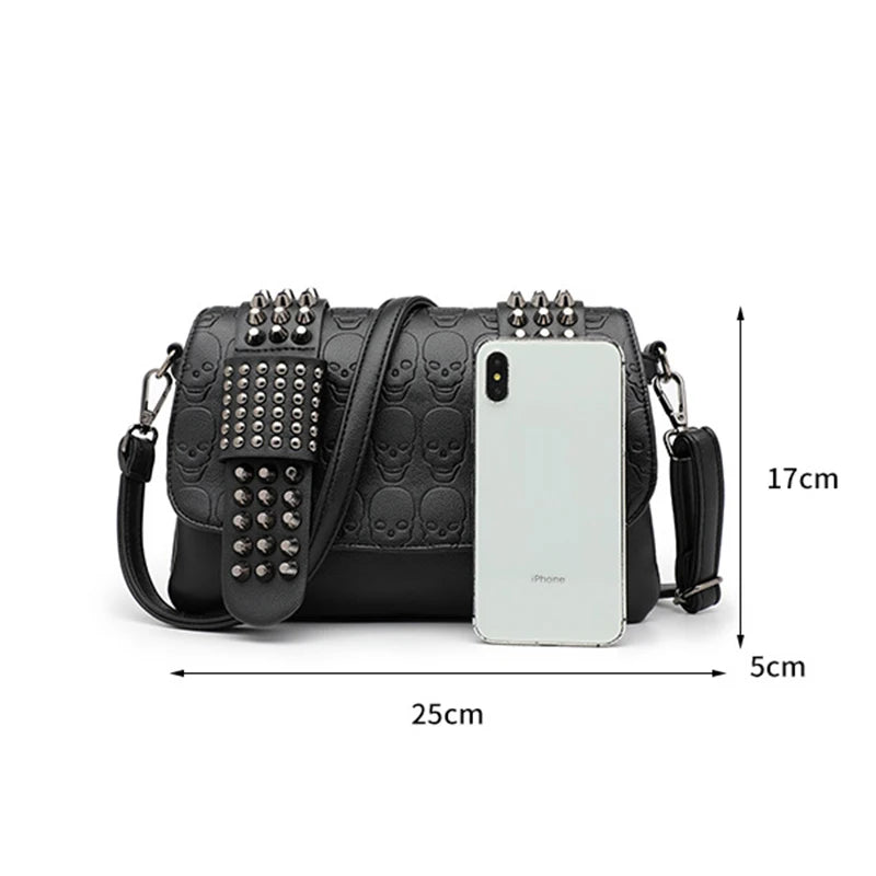 Luxury Vintage Rivet Punk Bag