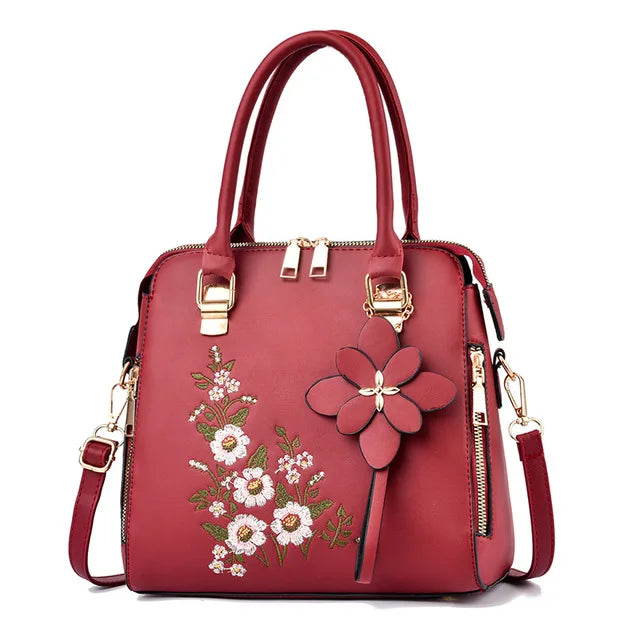 Luxury Embroidered Tassel Tote