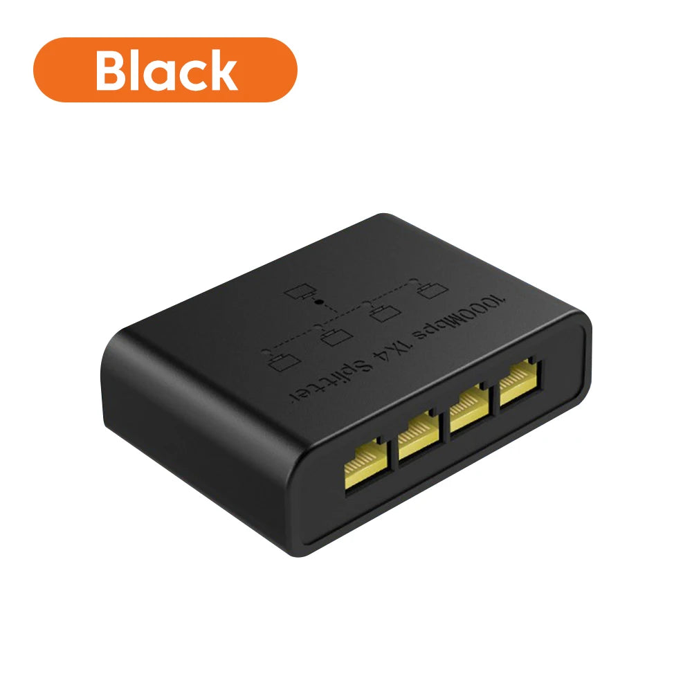 5-Port Gigabit Ethernet Switch - High-Speed RJ45 Network Splitter & Adapter