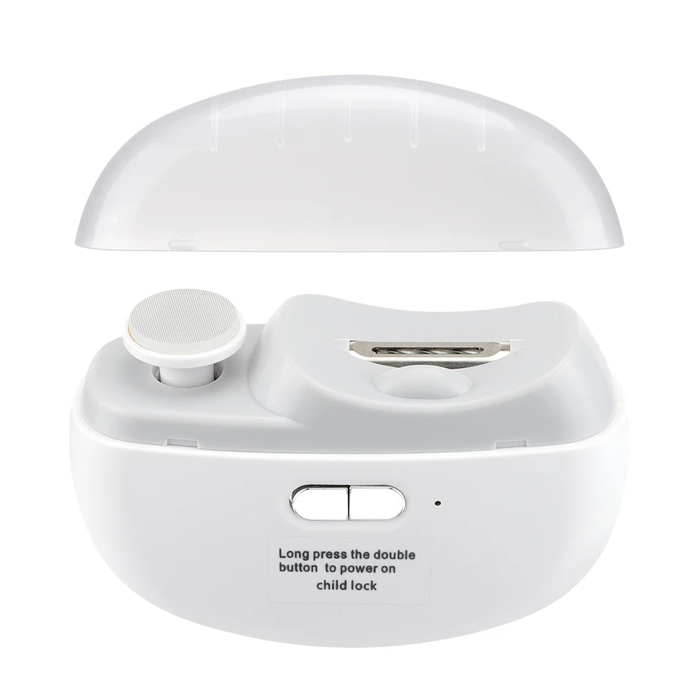 Automatic Electric Nail Clipper with Integrated LED Light & Polisher