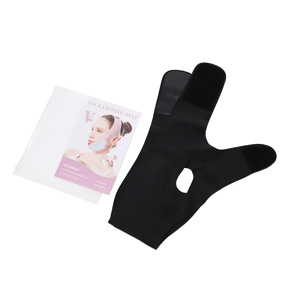 V-Line Face Lifting Bandage with Hot & Cold Gel Pack for Jaw & Chin Contouring