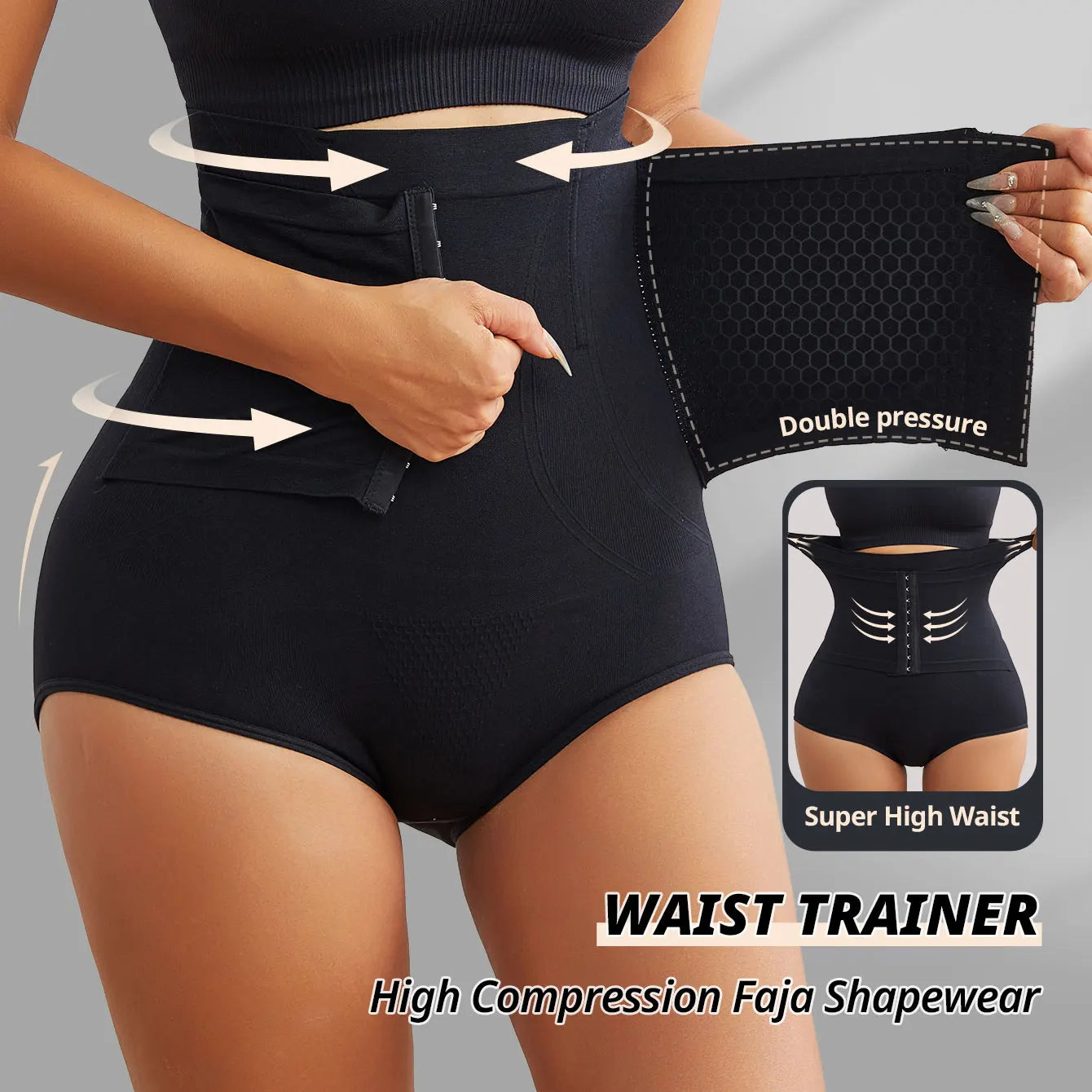 High Waist Tummy Control Seamless Body Shaper Panty for Women