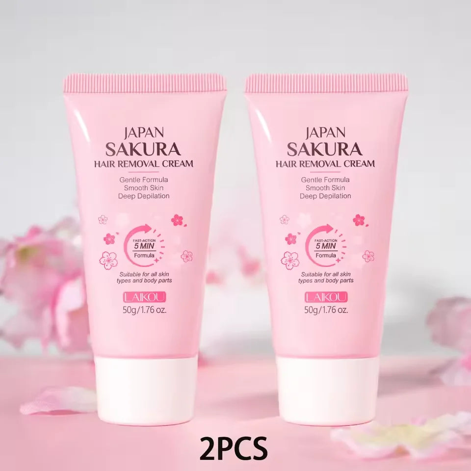 Japan Sakura Painless Hair Removal Cream for Smooth Silky Skin