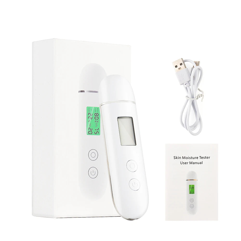 Smart Skin Moisture & Oil Analyzer - Face Hydration Tester