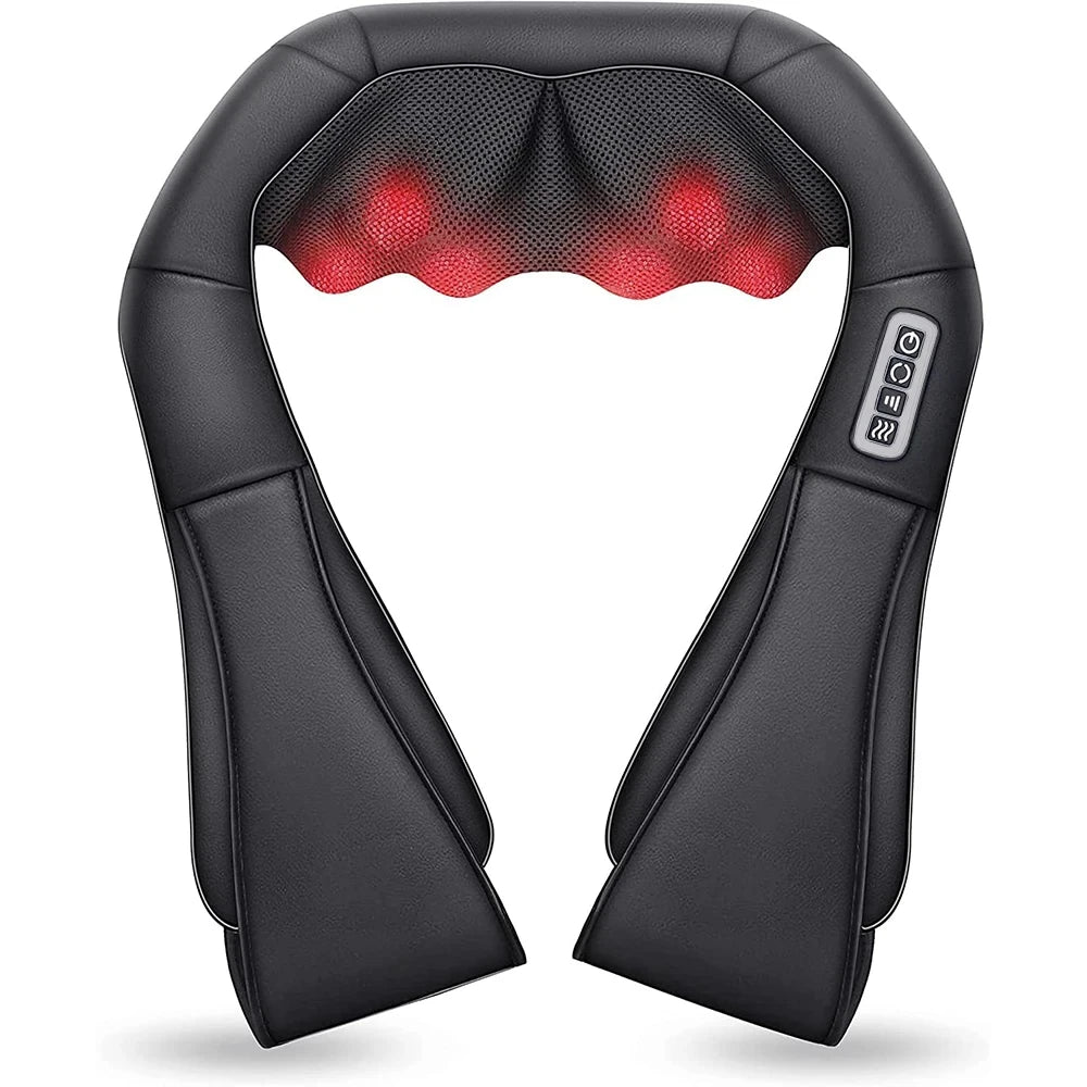 Shiatsu Neck & Shoulder Massager with Heat - Electric Back Massage
