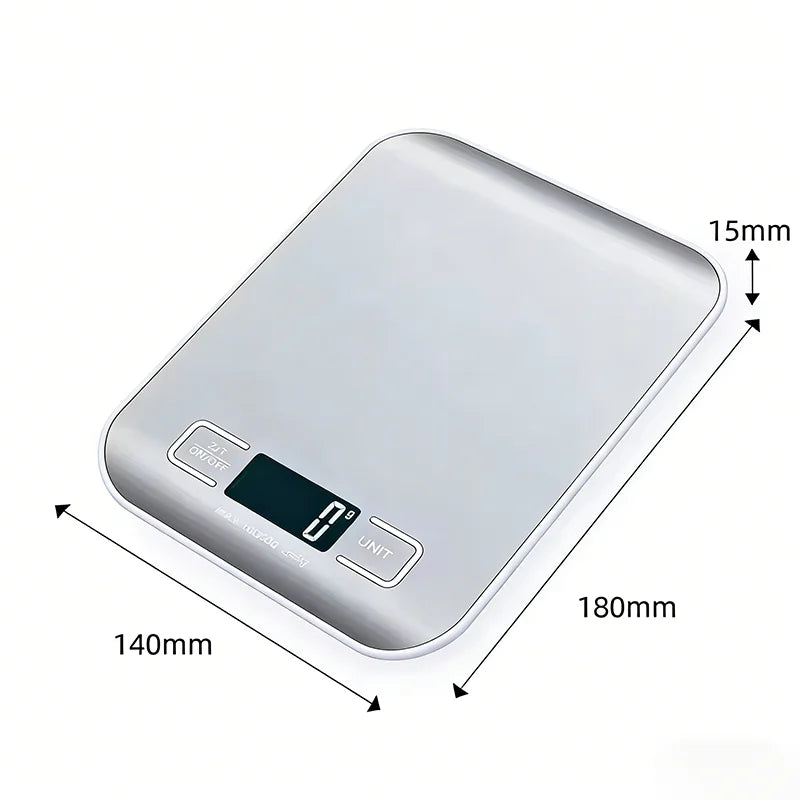 Digital Kitchen Scale 10kg/5kg High Precision Stainless Steel Food Scale