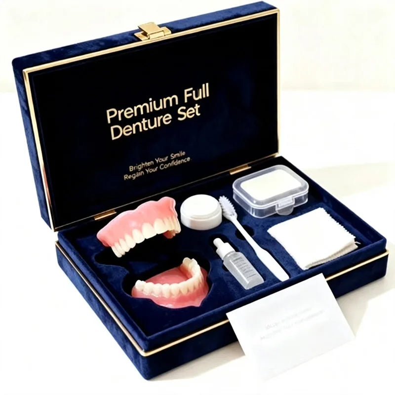 Premium Realistic Cosmetic Denture Set for Instant Smile Transformation
