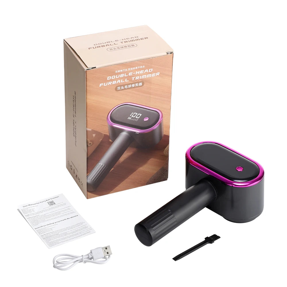 Electric Fabric Shaver - Portable Lint Remover with 5-Speed LED Display