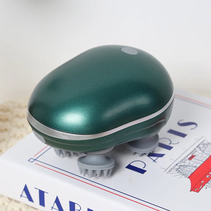 Electric Scalp Massager with Red Light Therapy for Hair Care