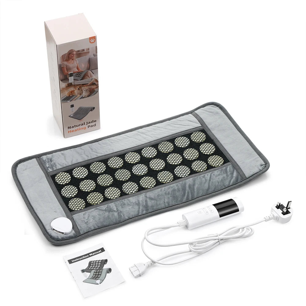 Jade Stone Heating Pad - Deep Tissue Thermal Therapy for Pain Relief