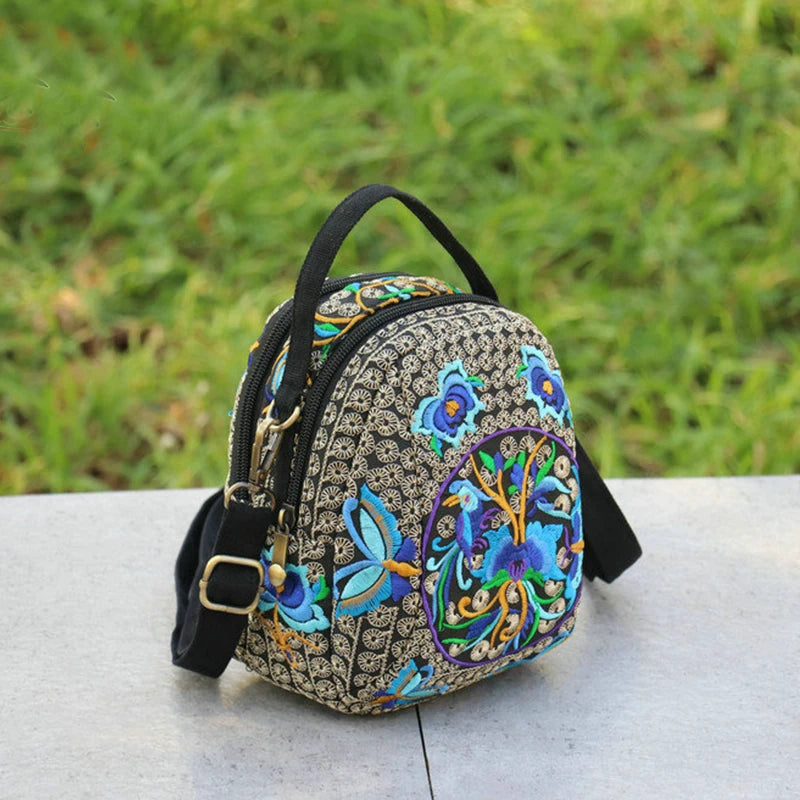 Luxury Bohemian Floral Backpack