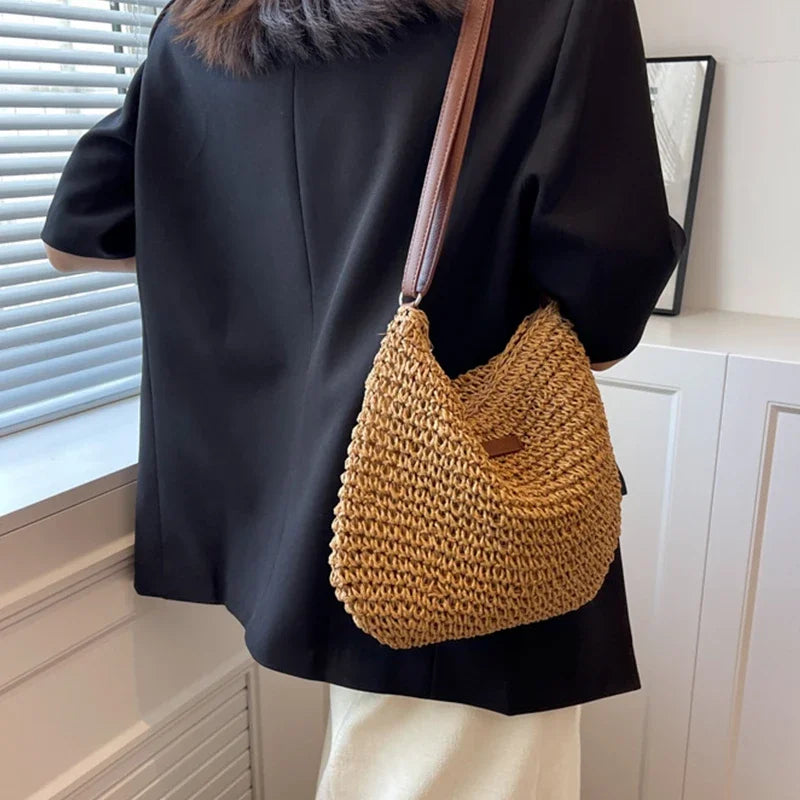 Bohemian Straw Tote
