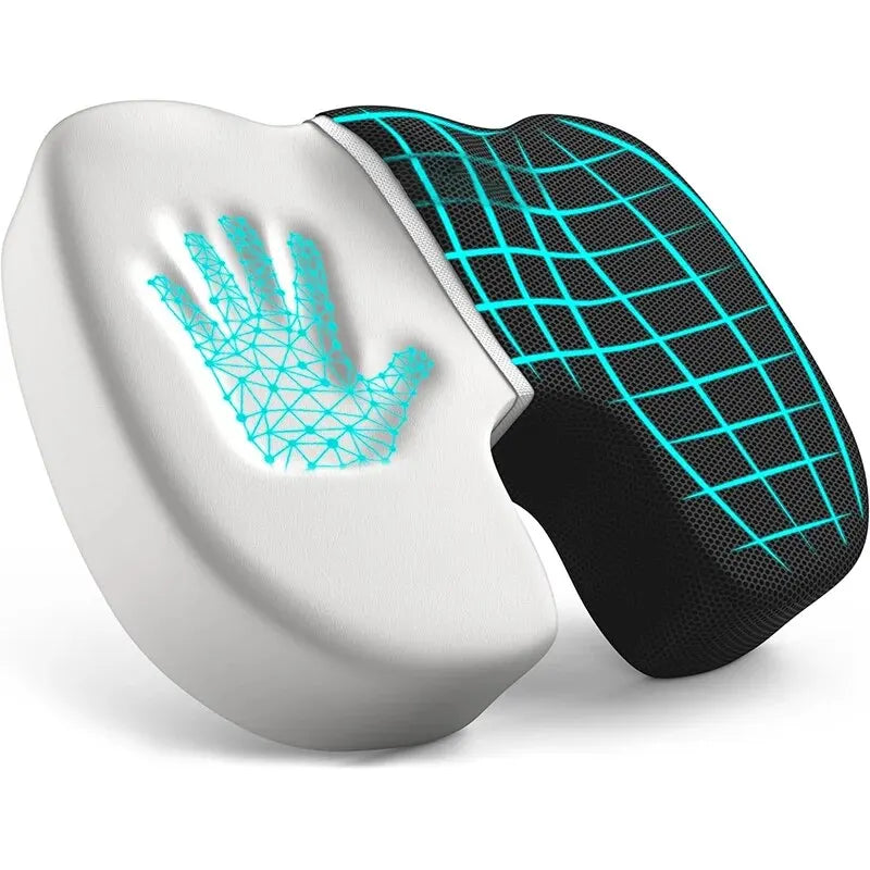 Ergonomic Memory Foam Seat Cushion for Tailbone & Back Pain Relief
