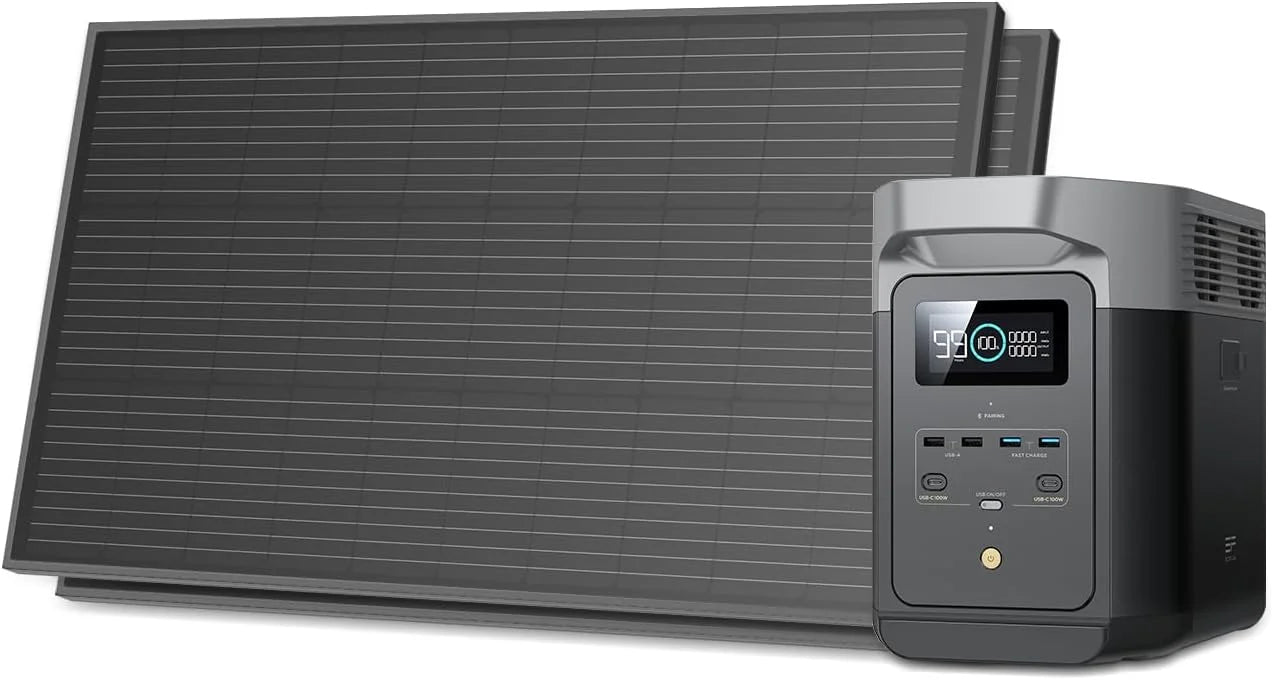 EcoFlow DELTA 3 1000Wh Portable Power Station - Fast Charging Solar Generator