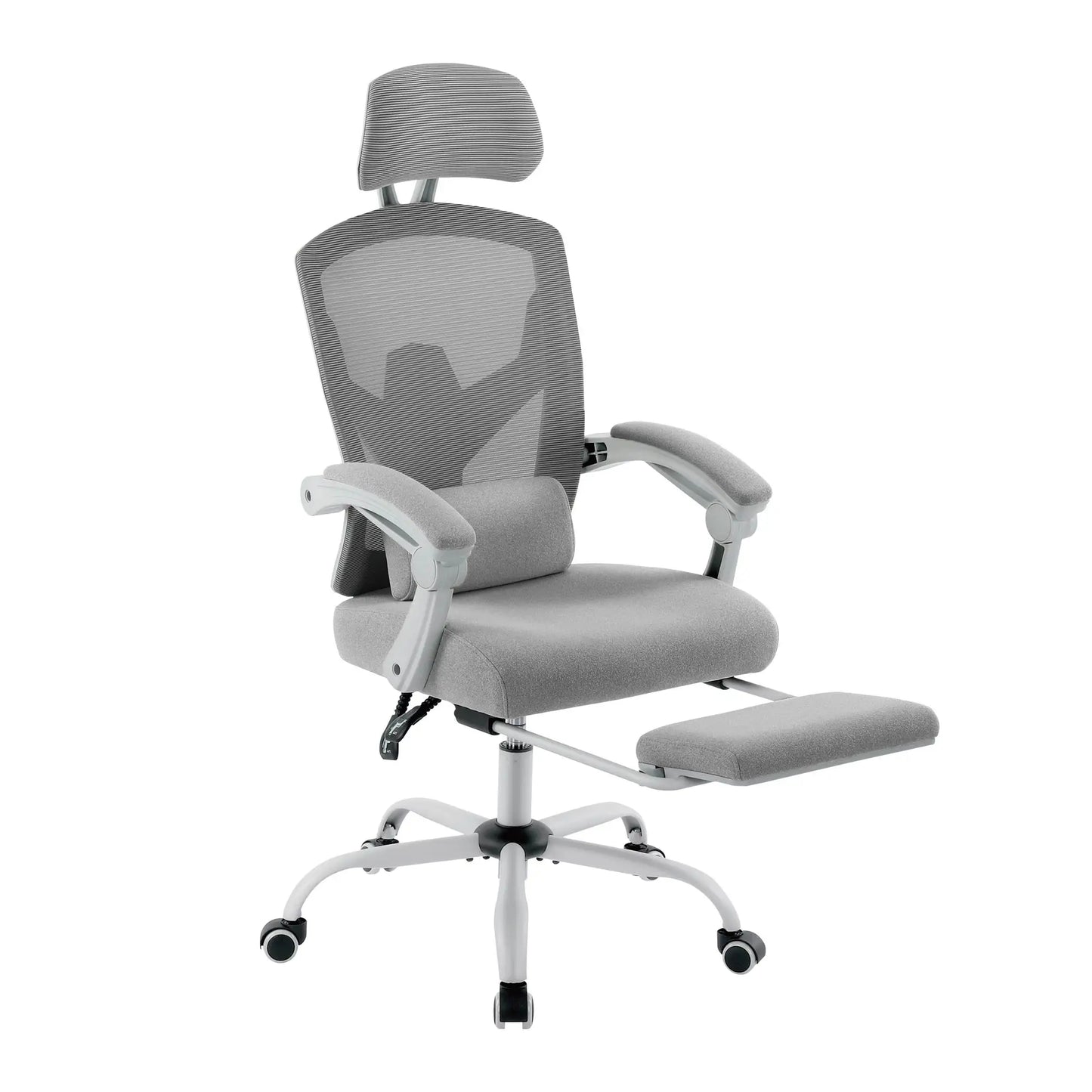 Ergonomic High-Back Mesh Office Chair with Footrest & Lumbar Support