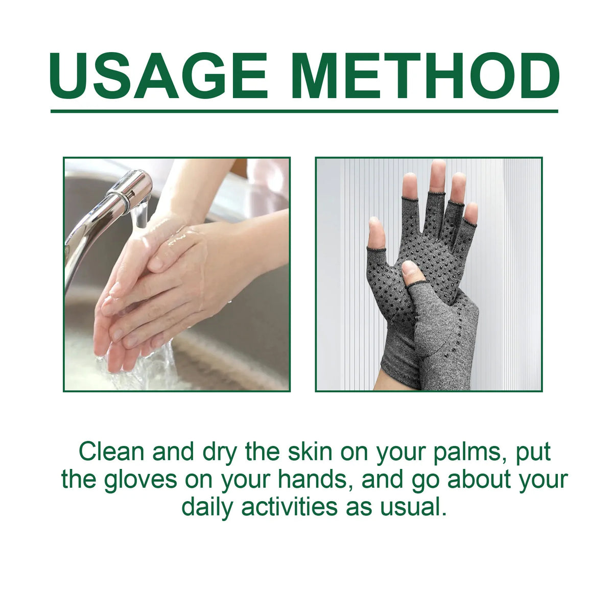 Magnetic Compression Arthritis Gloves - Hand & Wrist Pain Relief Therapy