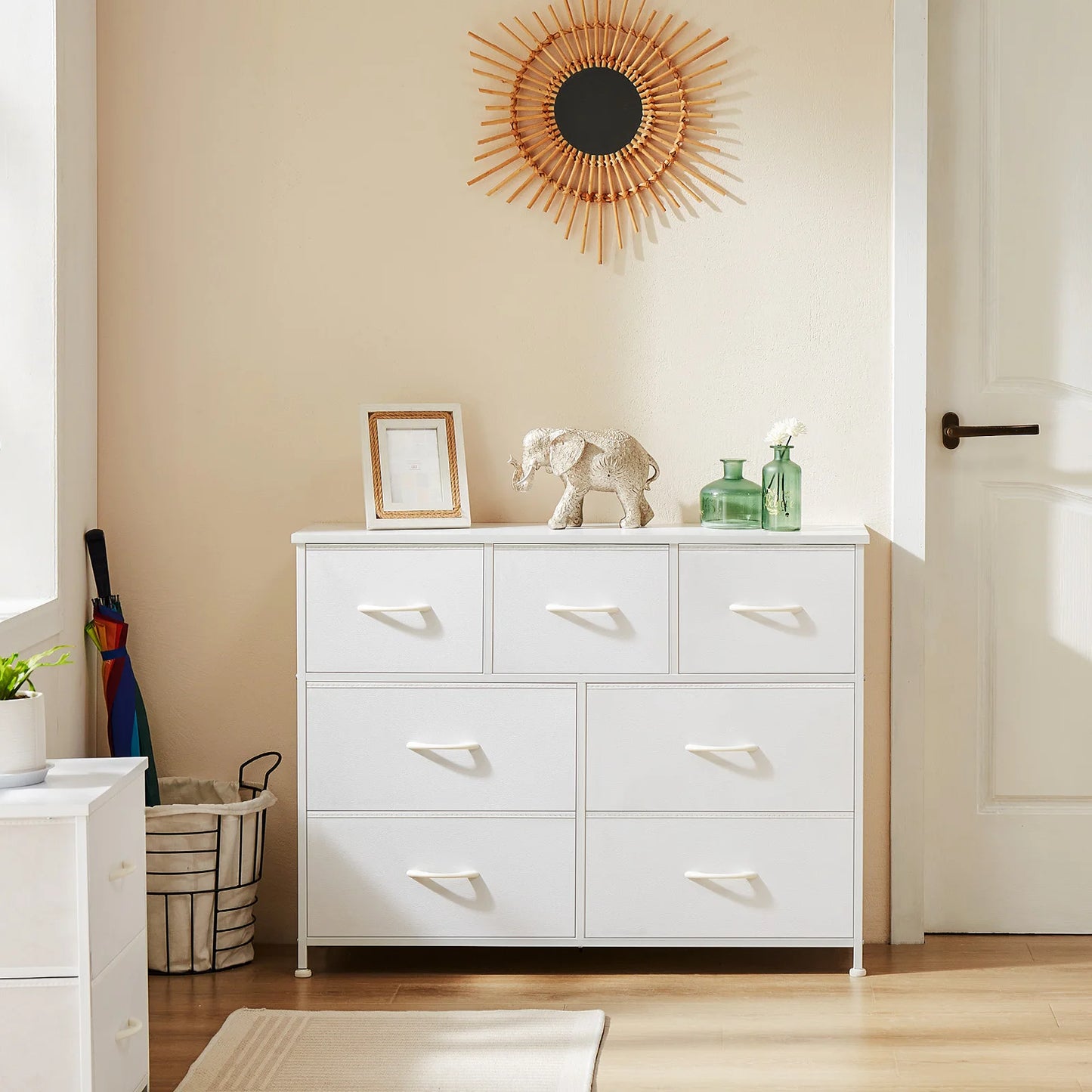 7-Drawer Fabric Dresser Organizer - Sturdy Storage Chest for Bedroom