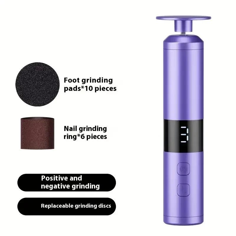 Electric Callus Remover - 3 Speed LCD Rechargeable Foot File