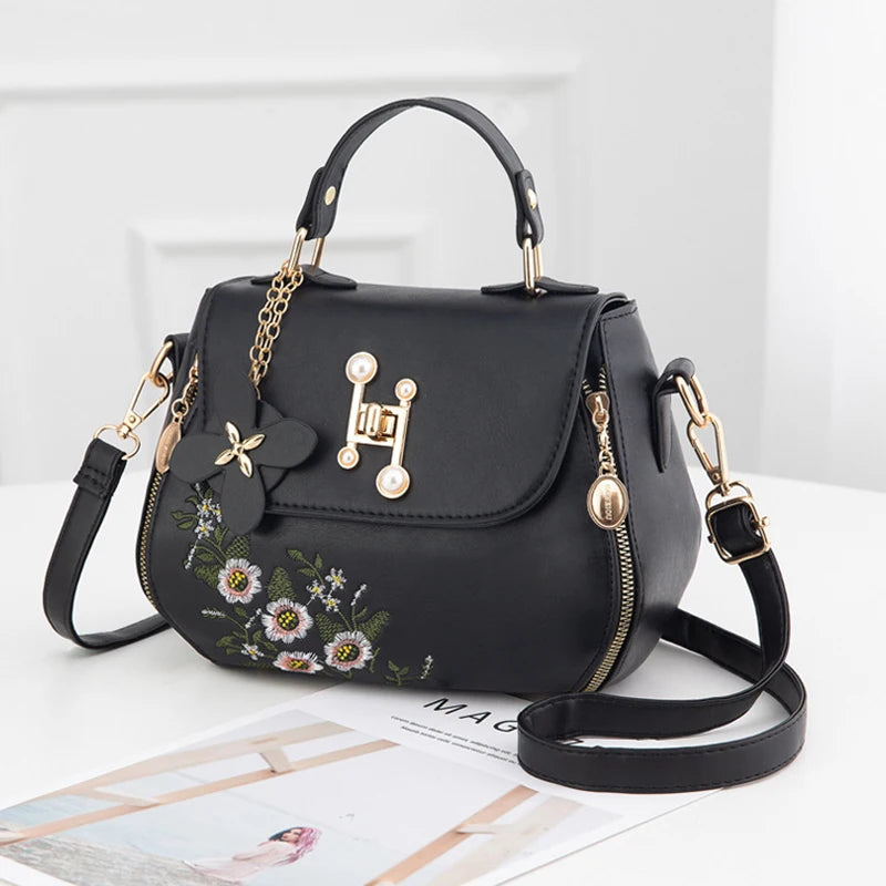 Luxury Embroidered Bucket Bag