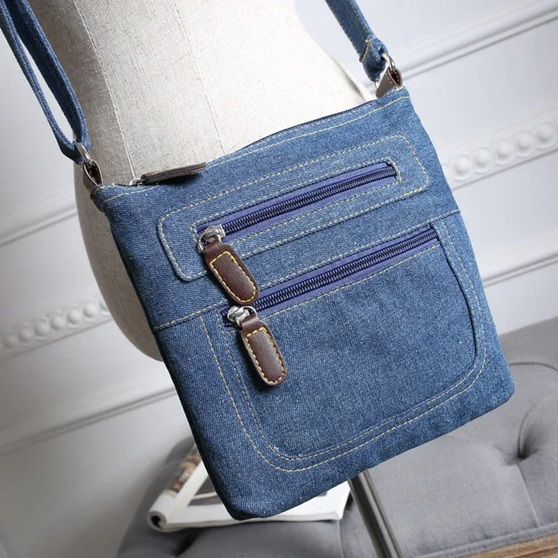 Luxury Vintage Denim Crossbody