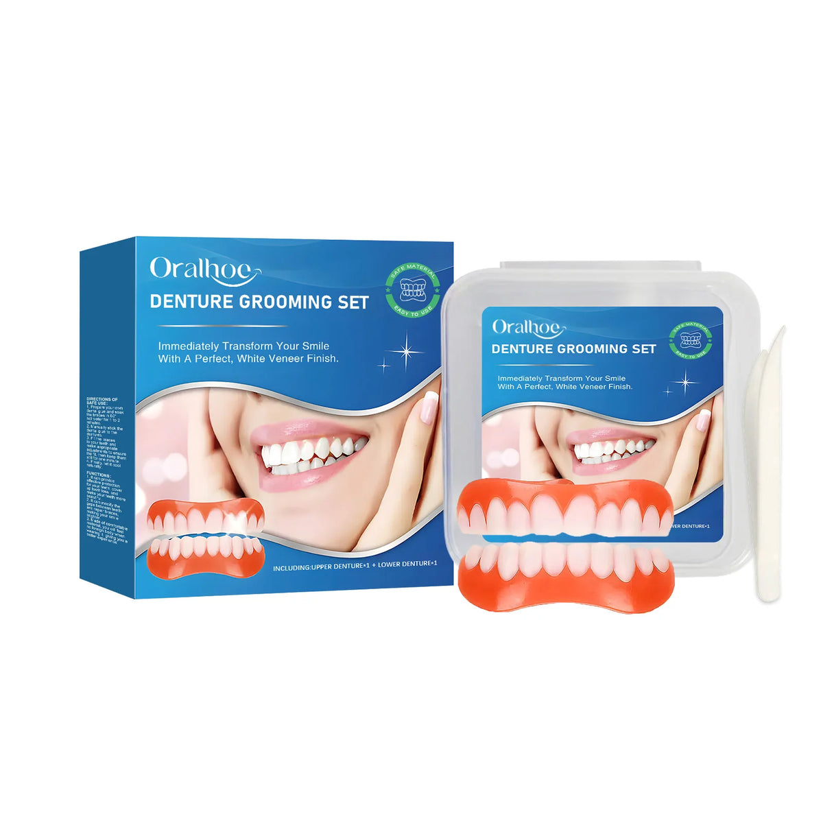 Silicone Snap-On Dentures – Comfortable Temporary Dental Veneers for a Perfect Smile