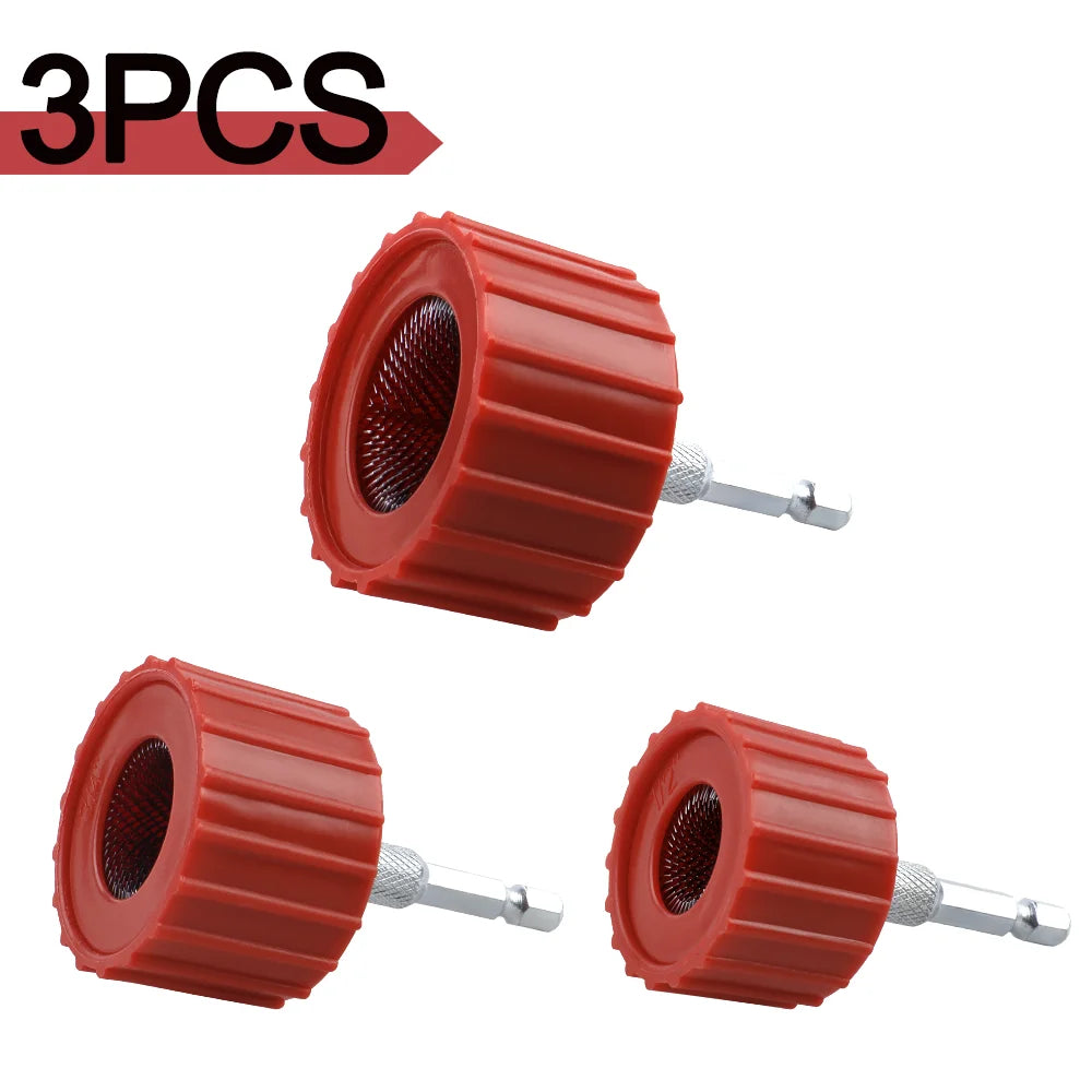 Copper Pipe Cleaner Set for Drill - 1/2 3/4 1 Inch Tube Cleaning Brush & Wire Bore Brushes