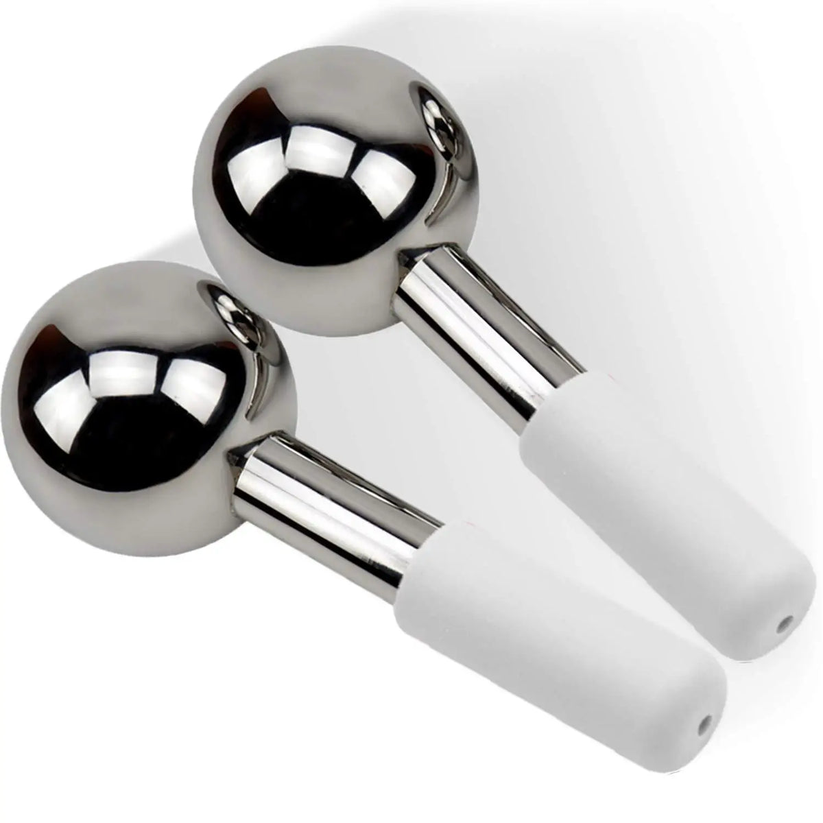 Stainless Steel Cooling Ice Globes for Facial Massage and Skin Revitalization