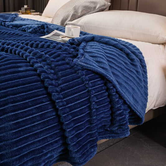 Milky Velvet Soft Flannel Blanket Bedding Set - Qeepin