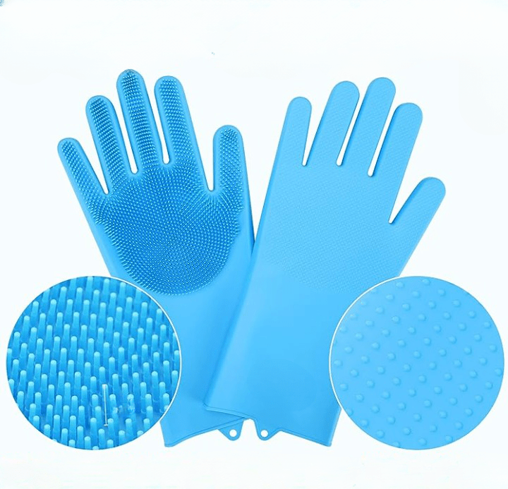 Pet Bathing Gloves For Cats and Dogs - Qeepin