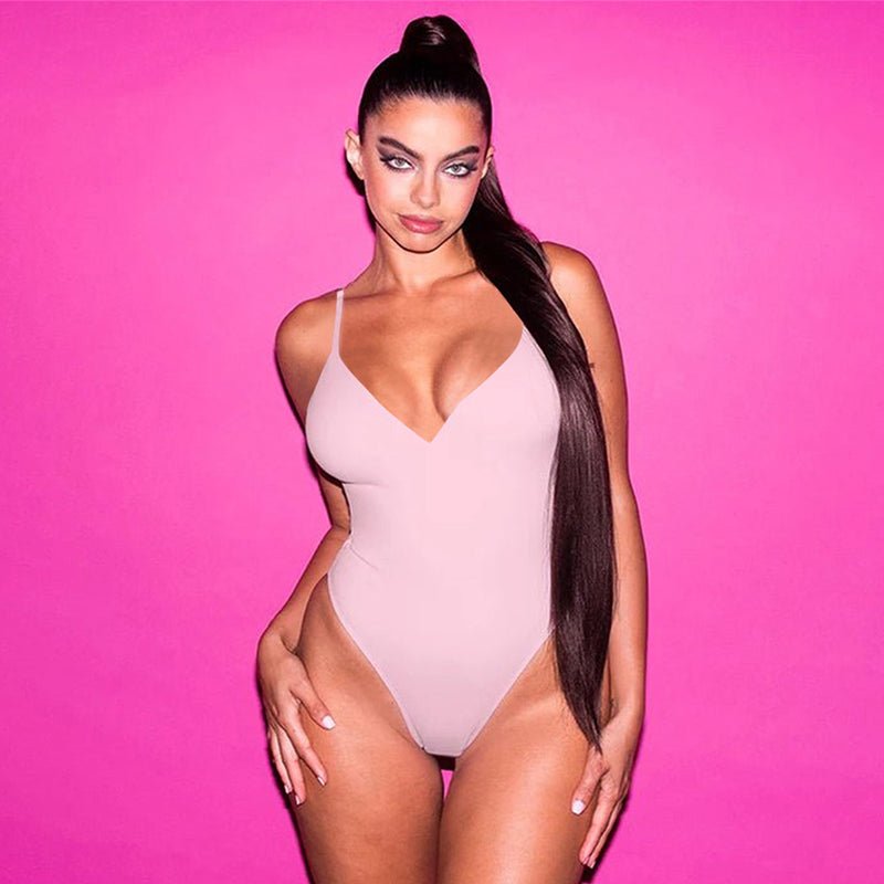 Sexy Solid Color Backless One-Piece Swimsuit for Women - Summer Bikini - Qeepin