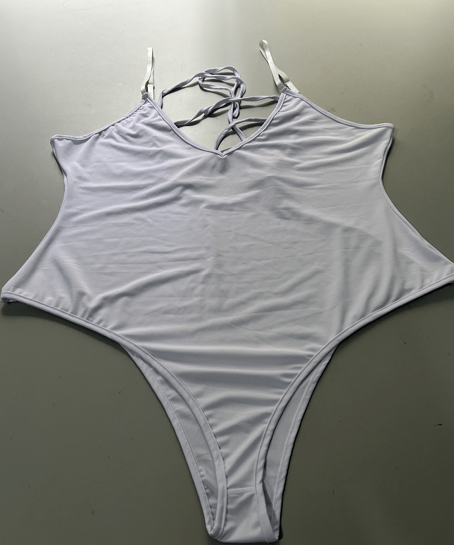 Sexy Solid Color Backless One-Piece Swimsuit for Women - Summer Bikini - Qeepin