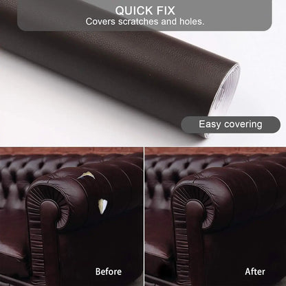 Self-Adhesive Leather Repair Patch - Waterproof Couch & Car Seat Upholstery Fabric