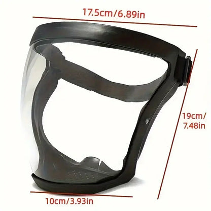 Adjustable Full-Face Protective Shield - Durable Heat & Impact Resistant Visor