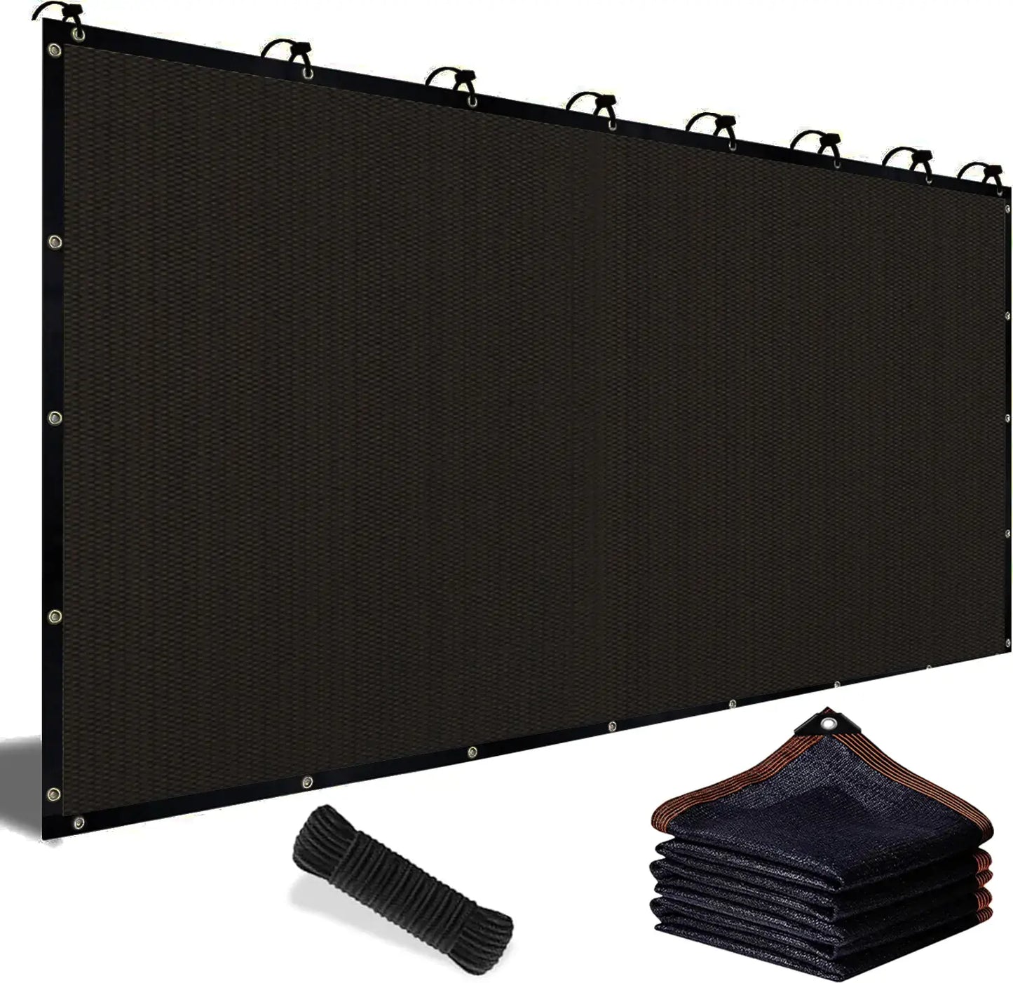 10x13ft 90% Blackout Shade Cloth - UV-Resistant Sunshade Net for Garden & Patio
