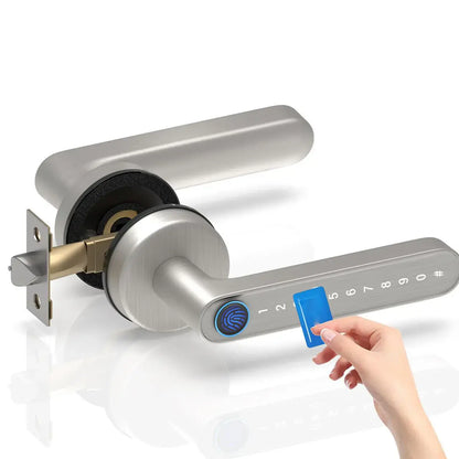 Smart Biometric Fingerprint Door Lock - Keyless Entry Digital Handle with App Control