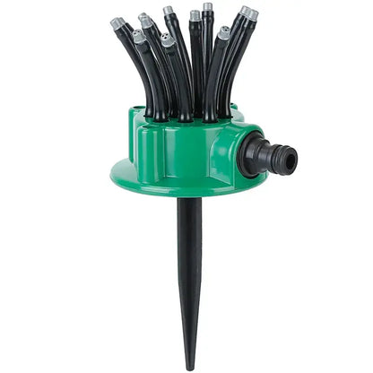 360° Rotating Multi-Nozzle Lawn Sprinkler - Adjustable Automatic Garden Watering System