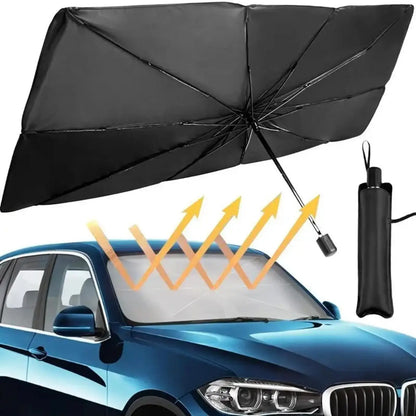 Collapsible Car Windshield Sun Shade - Heat Insulating UV Protection Visor