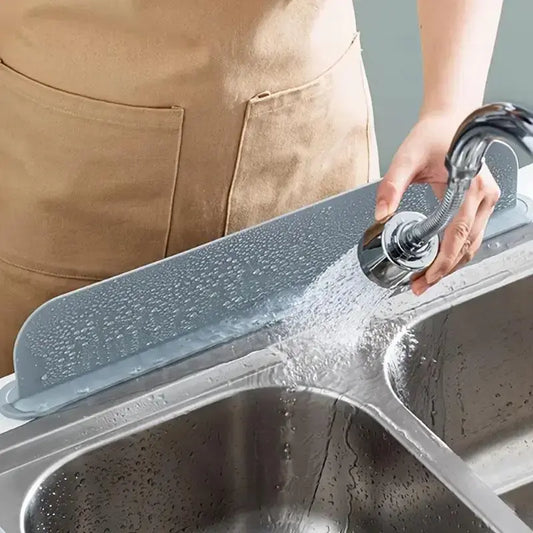 Silicone Sink Splash Guard - Waterproof Kitchen Countertop Water Barrier