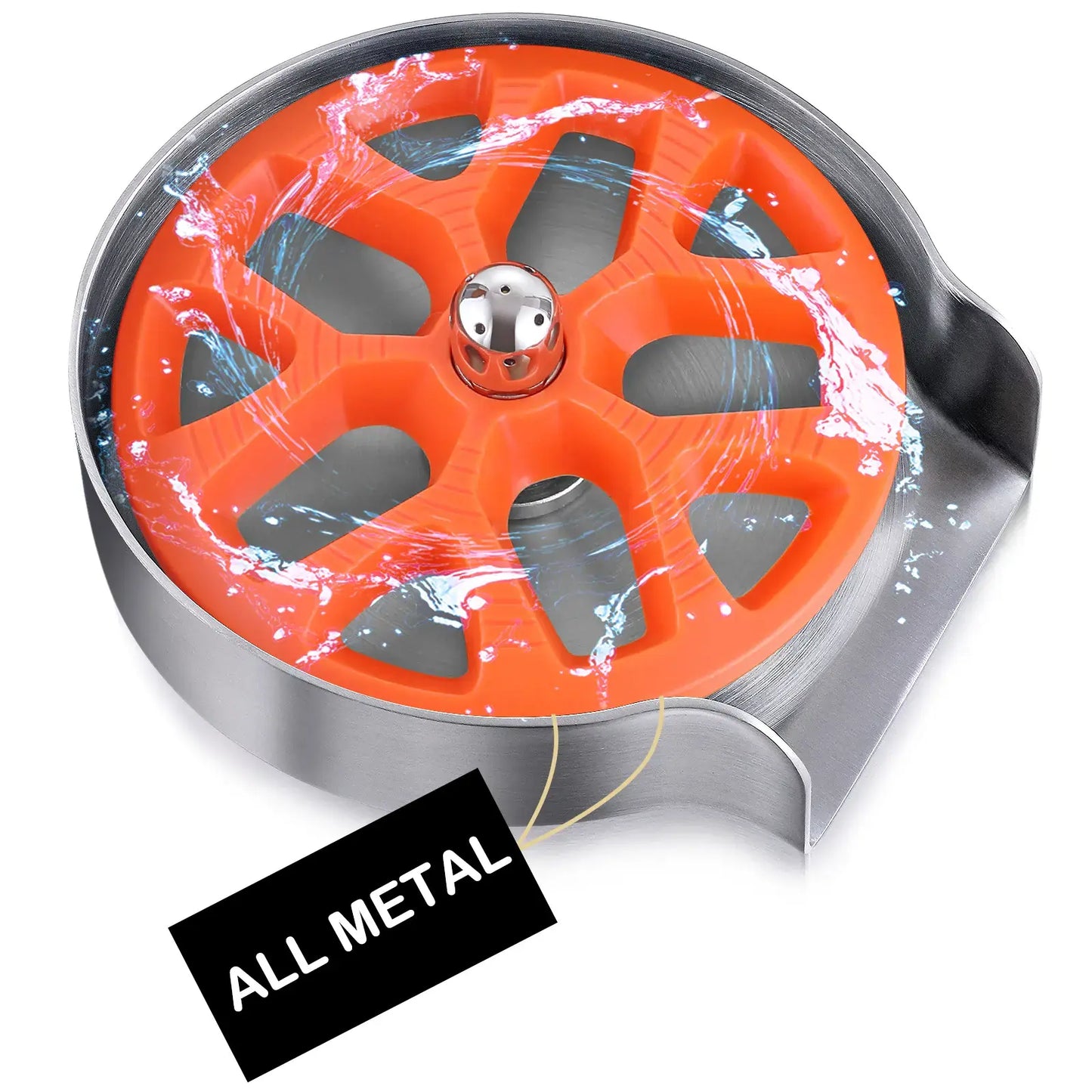 Stainless Steel Kitchen Sink Cup Washer – High-Pressure Automatic Glass Rinser