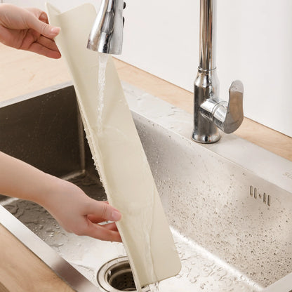 Silicone Sink Splash Guard - Waterproof Kitchen Countertop Water Barrier
