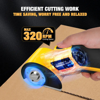 Cordless Electric Scissors 4V – Rechargeable Power Shears for Fabric & Cardboard