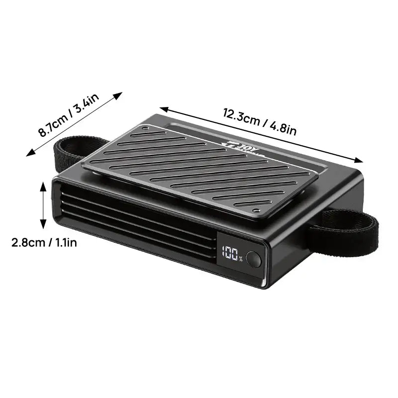 USB Dual Turbo Car Fan - 5-Speed Adjustable Auto Cooling Air Fan for Dashboard