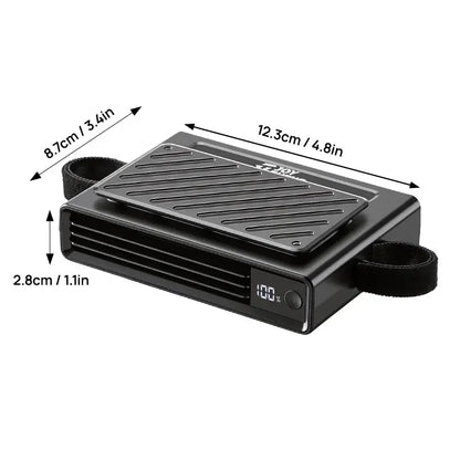 USB Dual Turbo Car Fan - 5-Speed Adjustable Auto Cooling Air Fan for Dashboard