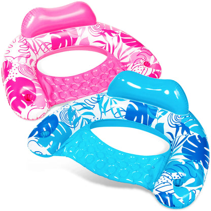 Inflatable Pool Float Chair – Heavy-Duty Floating Lounge & Pool Noodle for Summer