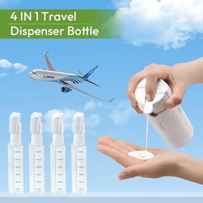 4-in-1 Travel Cosmetic Dispenser – Leak-Proof Refillable Toiletry Organizer Bottle