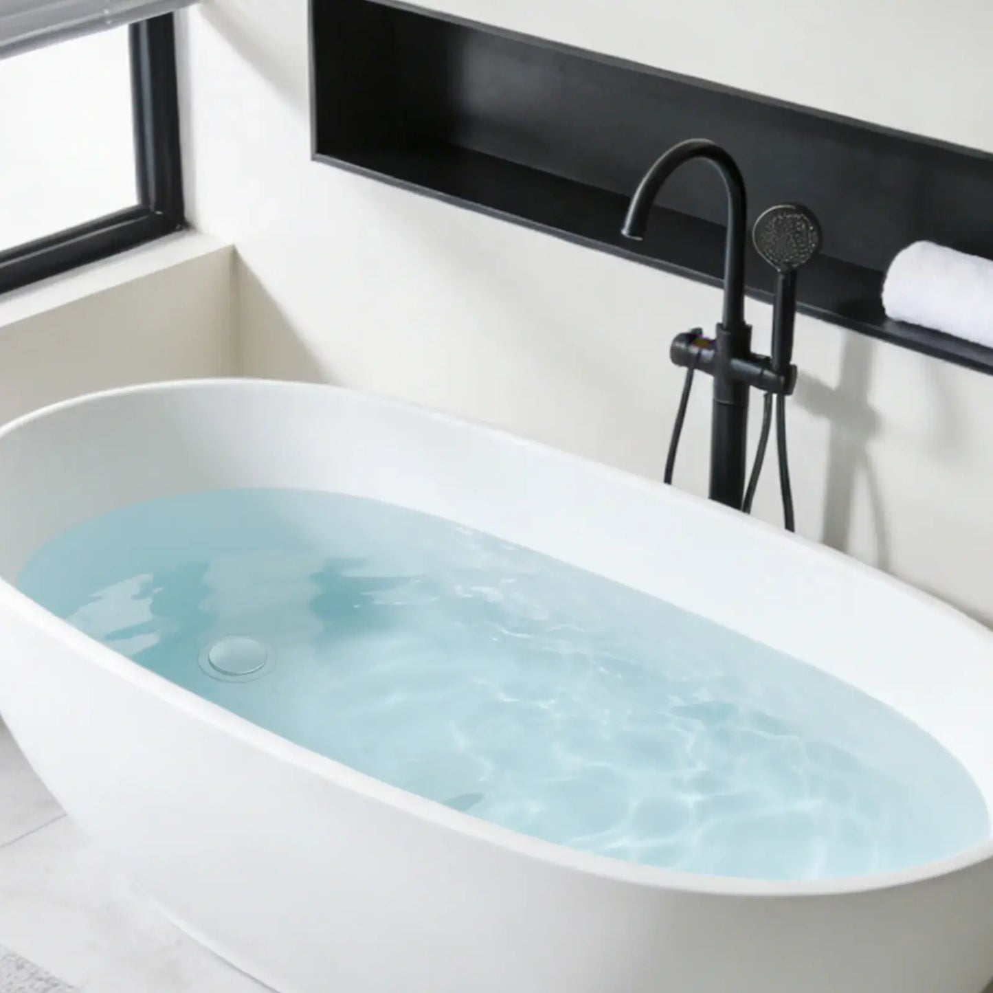 3-in-1 Bathtub Drain Stopper & Hair Catcher - Universal Chrome Tub Strainer Plug