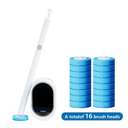 Deep Wipe Toilet brush + Refill Pads