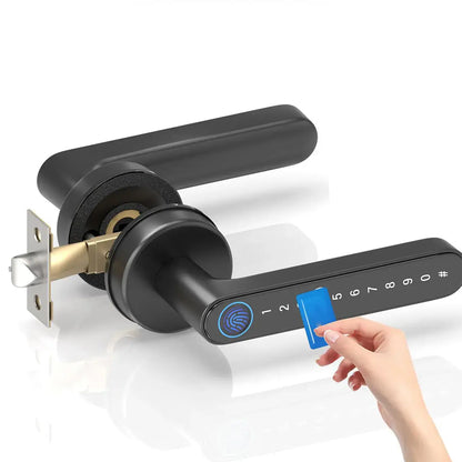 Smart Biometric Fingerprint Door Lock - Keyless Entry Digital Handle with App Control