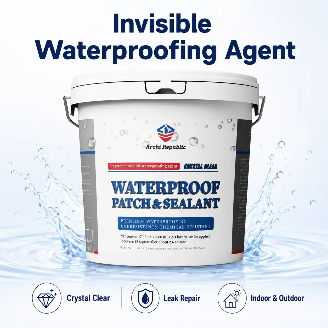 Invisible Waterproofing Sealing Gel - Powerful Anti-Leak Protection for Home & Roof