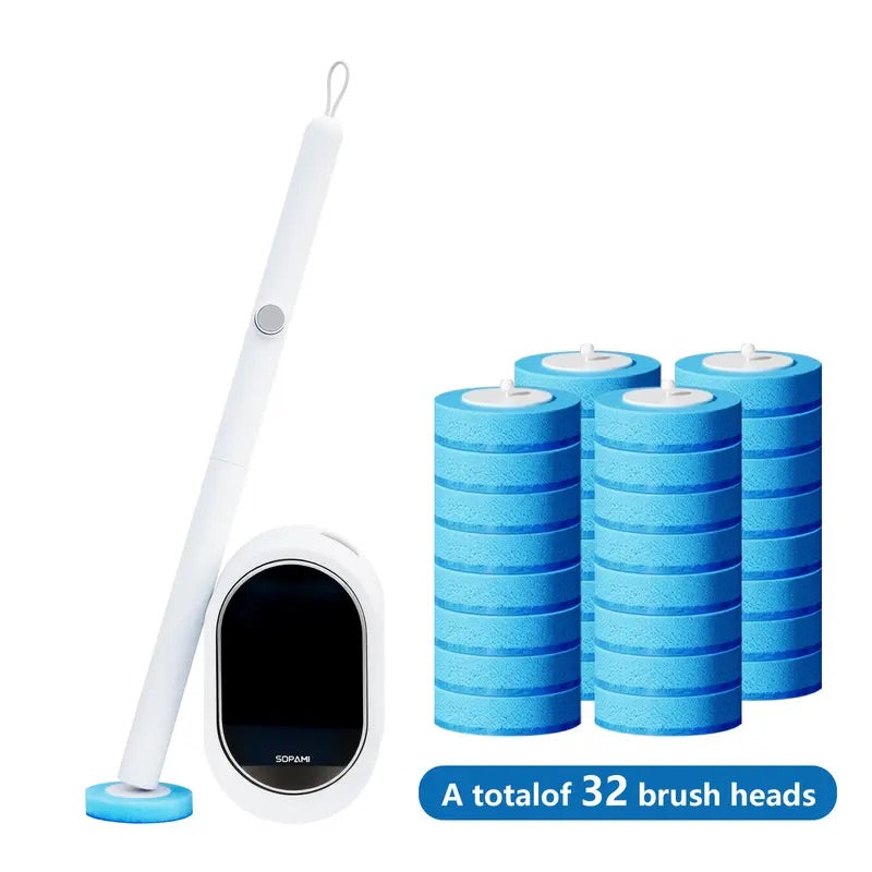 Deep Wipe Toilet brush + Refill Pads